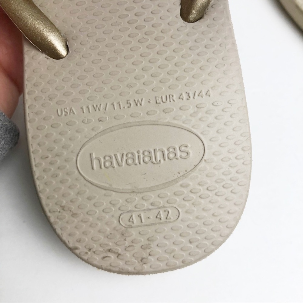 Havaianas gold tan tstrap thong flat sandal - Picture 4 of 4